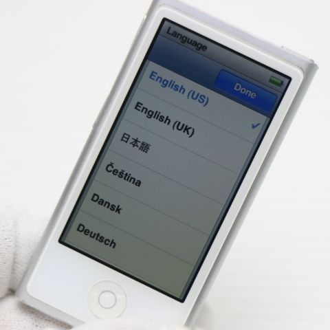 美品 iPod nano 第7世代 16GB シルバー 即日発送 MD480J/A MD480J/A