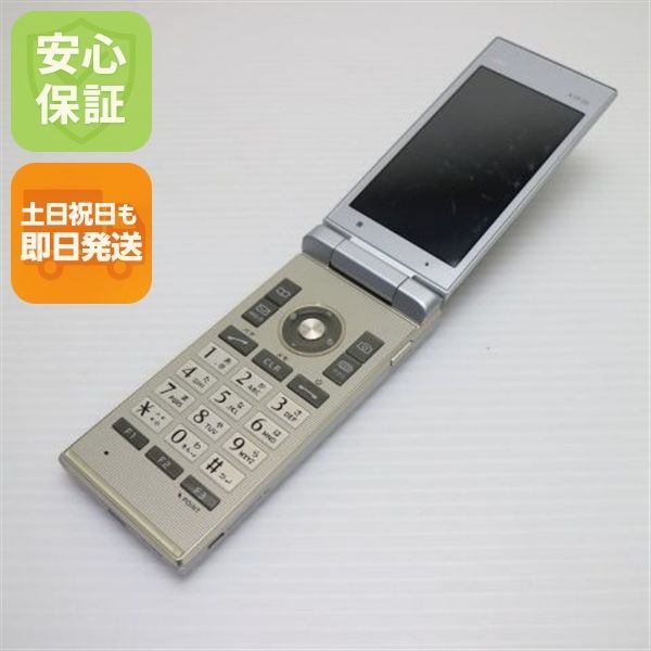 スマートフォン・携帯電話 良品 au KYF35 MARVERA シルバー 即日発送