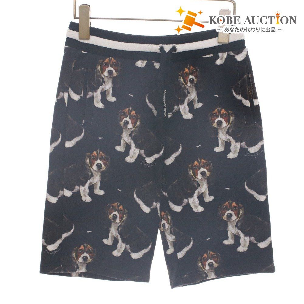 ■ ドルチェアンドガッバーナ ハーフパンツ ショート ボトムス 犬 ドッグ キッズ ジュニア 子供 11/12(144-156cm) ブラック系