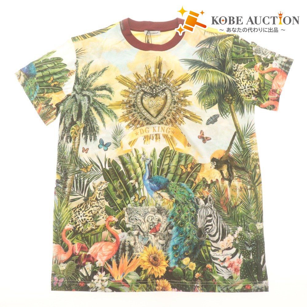 ■ ドルチェアンドガッバーナ Tシャツ トップス 半袖 DGKING 子供服 キッズ ジュニア 11/12(144-156cm）マルチカラー タグ付き 未使用