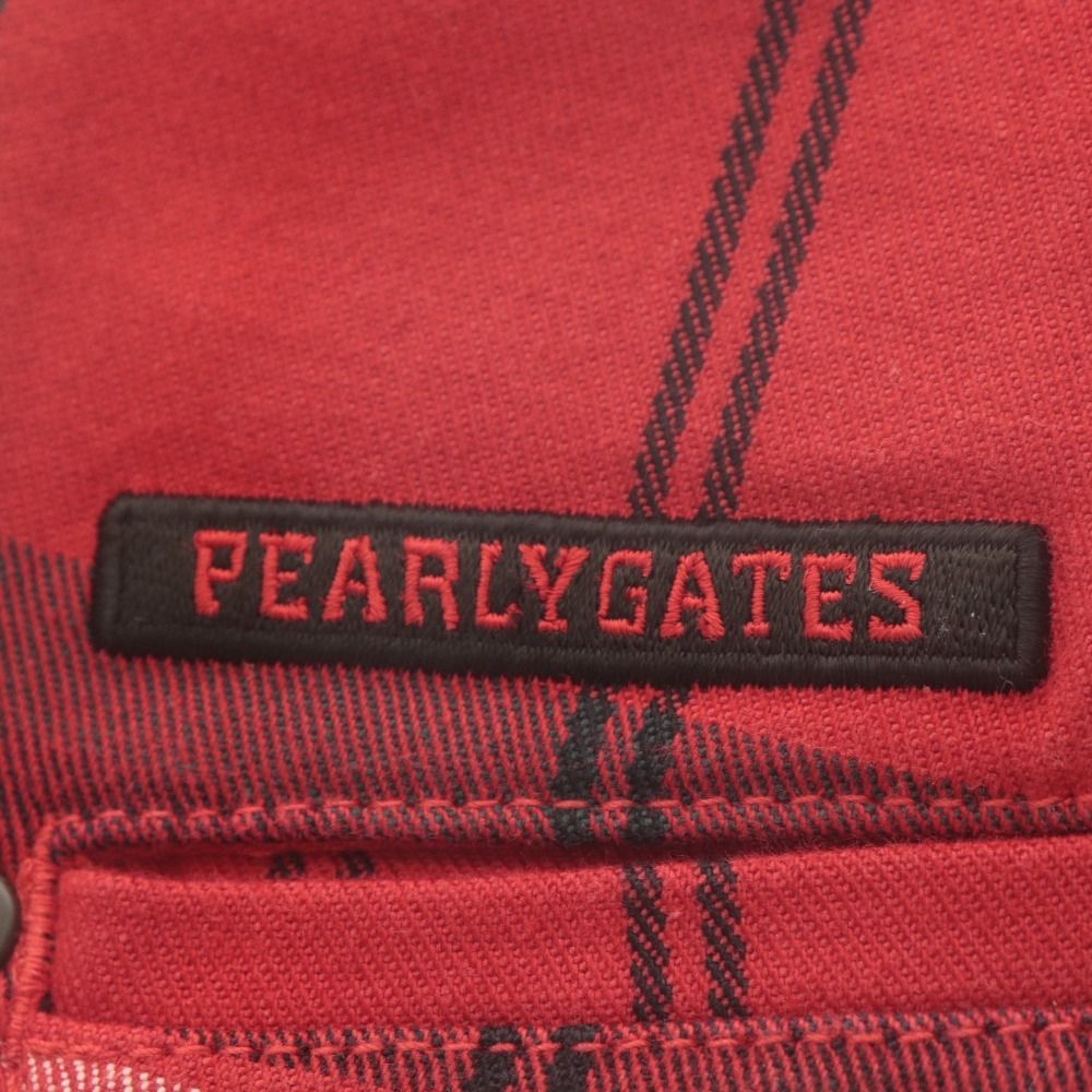 □ PEARLY GATES パーリーゲイツ パンツ ボトムス チェック ロゴ刺繍