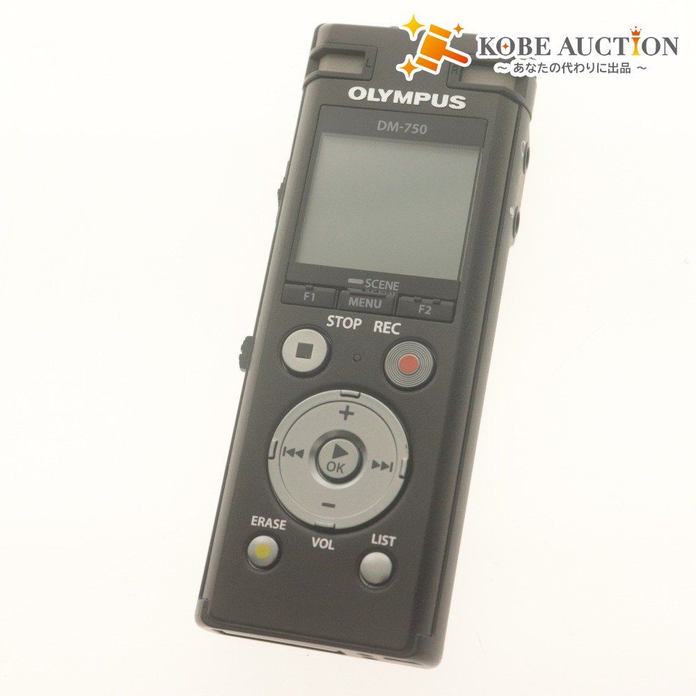 ■ OLYMPUS オリンパス ボイスレコーダー VoiceTeec DM-750 議事録 会議録音 商談 取材 付属品付き 動作確認済み 動作品