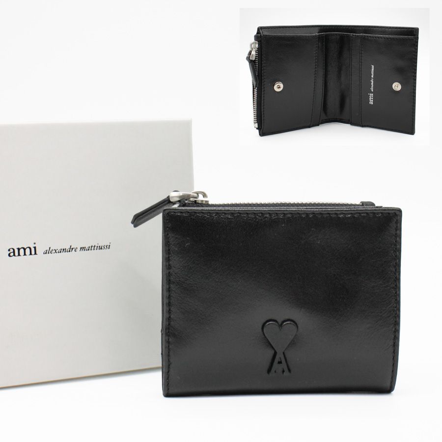 【新品商品】AMI PARIS アミ パリス (USL201 AL0052) 二つ折り財布 カウハイドレザー Voulez-Vous フォールドウォレット