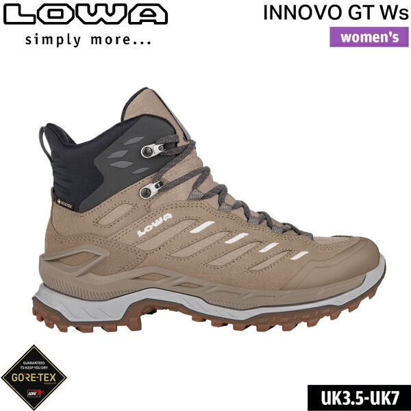 ローバー LOWA トレッキングシューズ イノボ GT Ws デューン×グレー 女性用 登山靴