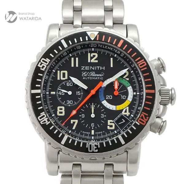 ゼニス ZENITH 腕時計 レインボーフライバック クロノグラフ 02.0480.405/24 SS エルプリメロ トリチウム インデックス マルチカラー 送料無料