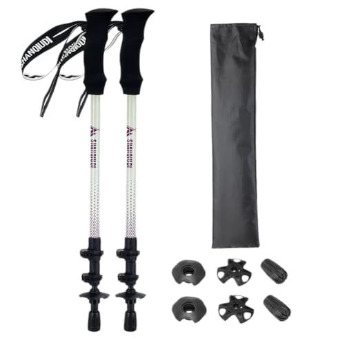 トレッキングポール カーボン 2本セット 伸縮 軽量189g 57-120cm アンチショック 頑丈 高級登山ストック ウォーキングステッキ タングステン杖先 吸水グリップ 収納バック付 ハイキング スキー 登山杖 山登り用品@ bd01c9d1