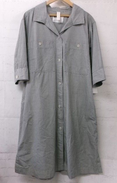 【中古】MHL ｴﾑｴｲﾁｴﾙ HIGHCOUNT COTTON END ON END ｼｬﾂﾜﾝﾋﾟｰｽ 595-2157500 ｸﾞﾚｰ 1 991917571