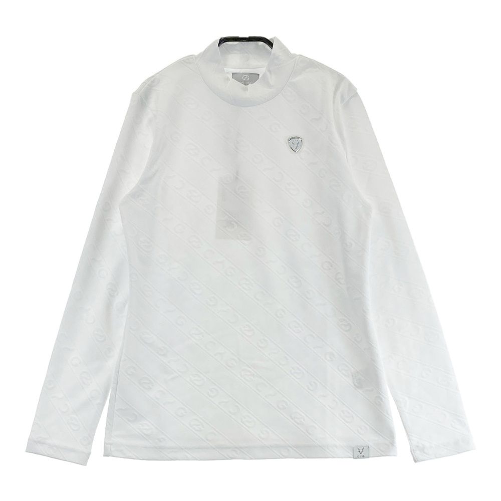 サイズ：2 CPG GOLF シーピージーゴルフ 1109-24202 長袖モックネックTシャツ  ホワイト系 [240101676091] ゴルフウェア レディース ストスト サイズ：2 CPG GOLF シーピージーゴルフ 1109-24202 長袖モックネックT