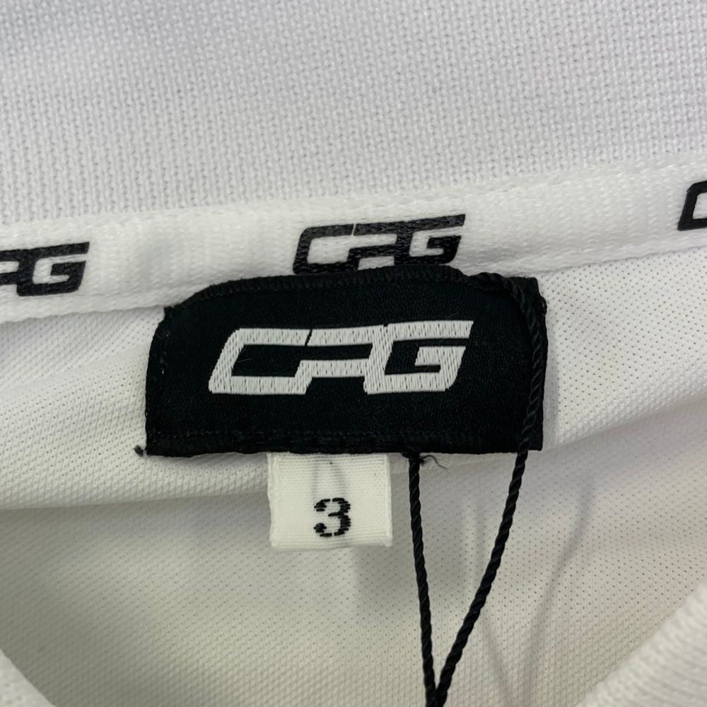 サイズ：3 CPG GOLF シーピージーゴルフ 1109-23201 長袖ポロシャツ  ホワイト系 [240101676094] ゴルフウェア レディース ストスト サイズ：3 CPG GOLF シーピージーゴルフ 1109-23201 長袖ポロシャツ