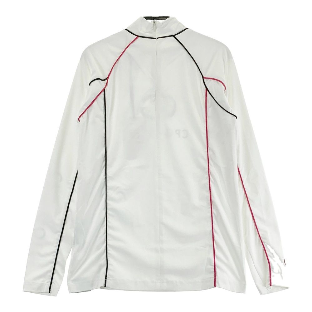 サイズ：1 CPG GOLF シーピージーゴルフ 1109-24101 長袖モックネックTシャツ  ホワイト系 [240101676098] ゴルフウェア レディース ストスト サイズ：1 CPG GOLF シーピージーゴルフ 1109-24101 長袖モックネックT