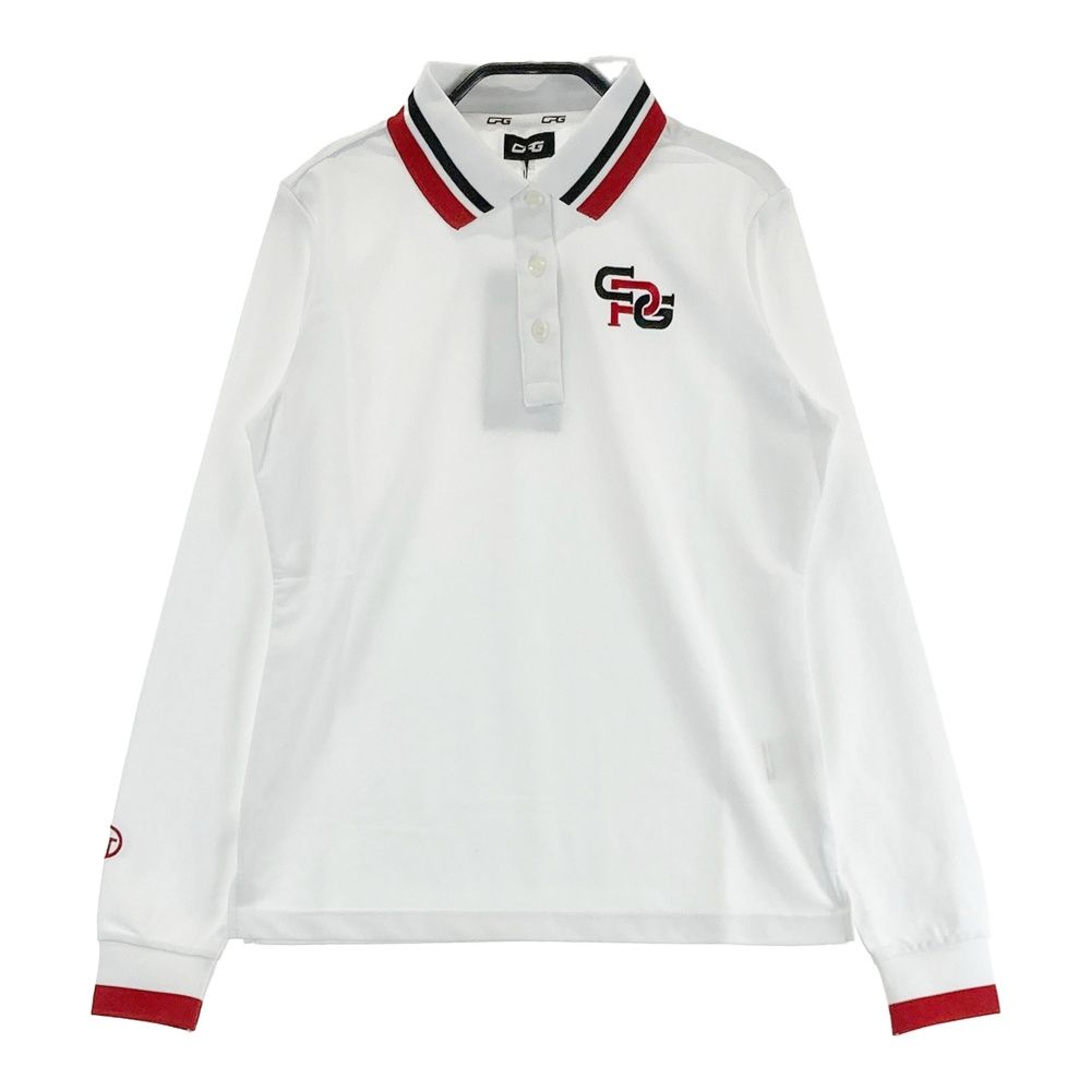 サイズ：1 CPG GOLF シーピージーゴルフ 1109-23201 長袖ポロシャツ ホワイト系 [240101676108] ゴルフウェア レディース ストスト