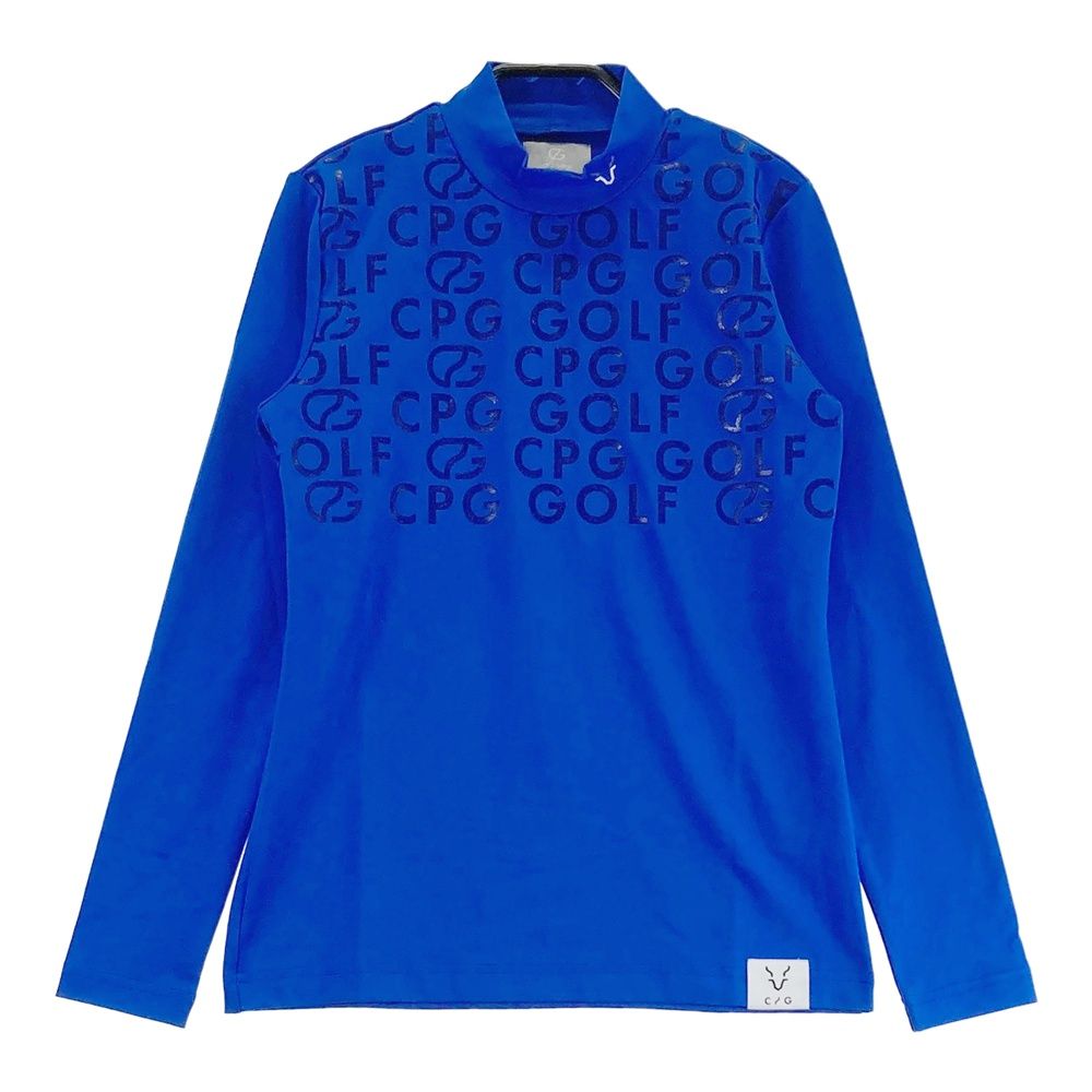 サイズ：1 CPG GOLF シーピージーゴルフ 1109-24201 長袖モックネックTシャツ ブルー系 [240101676115] ゴルフウェア レディース ストスト