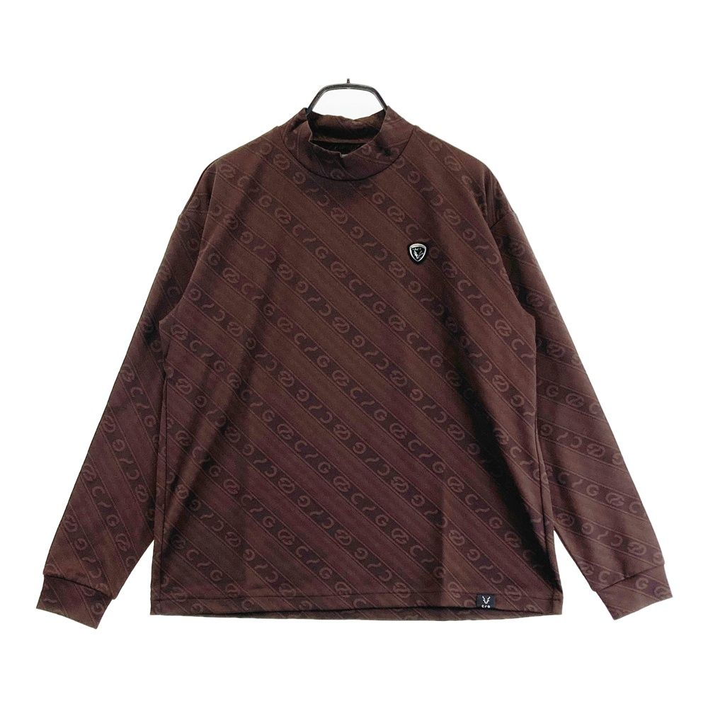 サイズ：3 CPG GOLF シーピージーゴルフ 2109-24203 長袖モックネックTシャツ ブラウン系 [240101676515] ゴルフウェア メンズ ストスト
