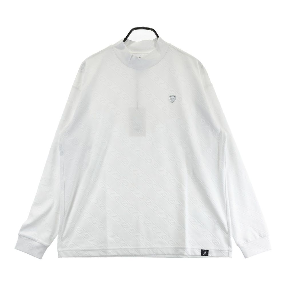 サイズ：4 CPG GOLF シーピージーゴルフ 2109-24203 長袖モックネックTシャツ ホワイト系 [240101676520] ゴルフウェア メンズ ストスト