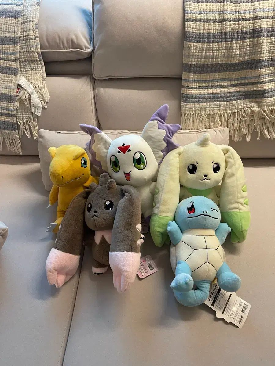 デジタルモンスターぬいぐるみ テリアモン アグモンロップモン ドングルモン