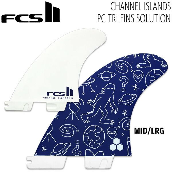 エフシーエス FCS2 FIN FCS II CHANNEL ISLANDS PC TRI FINS SOLUTION アルメリック ソリューション トライフィン 3枚セット