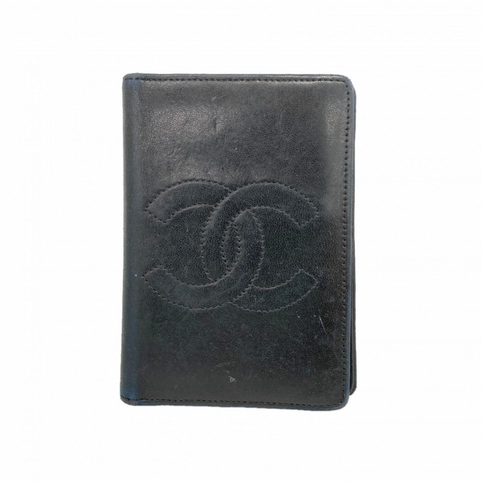 シャネル(Chanel) シャネル 名刺入れ・カードケース ラムスキン ブラックメンズ レディース P2832554