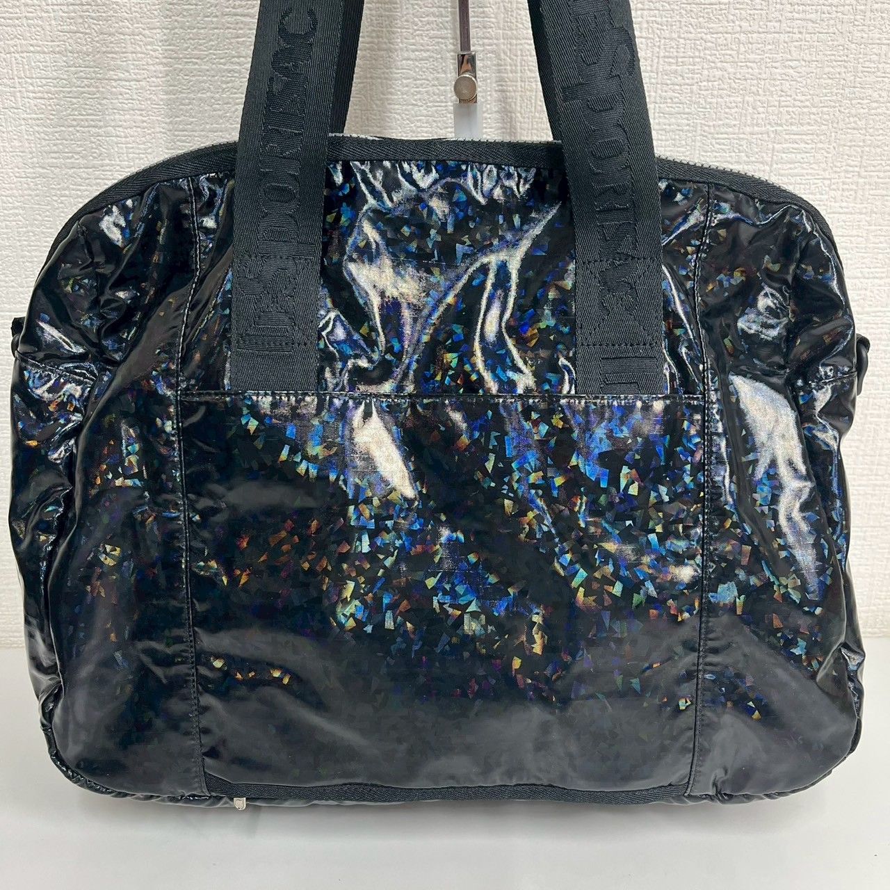 レスポートサック　ボストンバッグ　ショルダーバッグ 黒ホログラム WB211 LESPORTSAC レスポートサック ミニボストンバッグ ショルダー