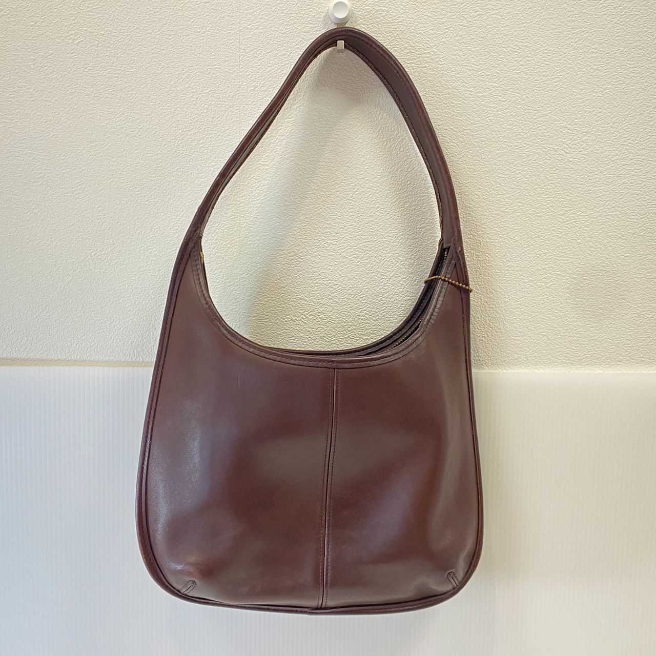【塩】希少 OLD COACH Vintage Coach オールドコーチ ERGO エルゴ 9025 ワンショルダー ブラウン【23612SK】E07
