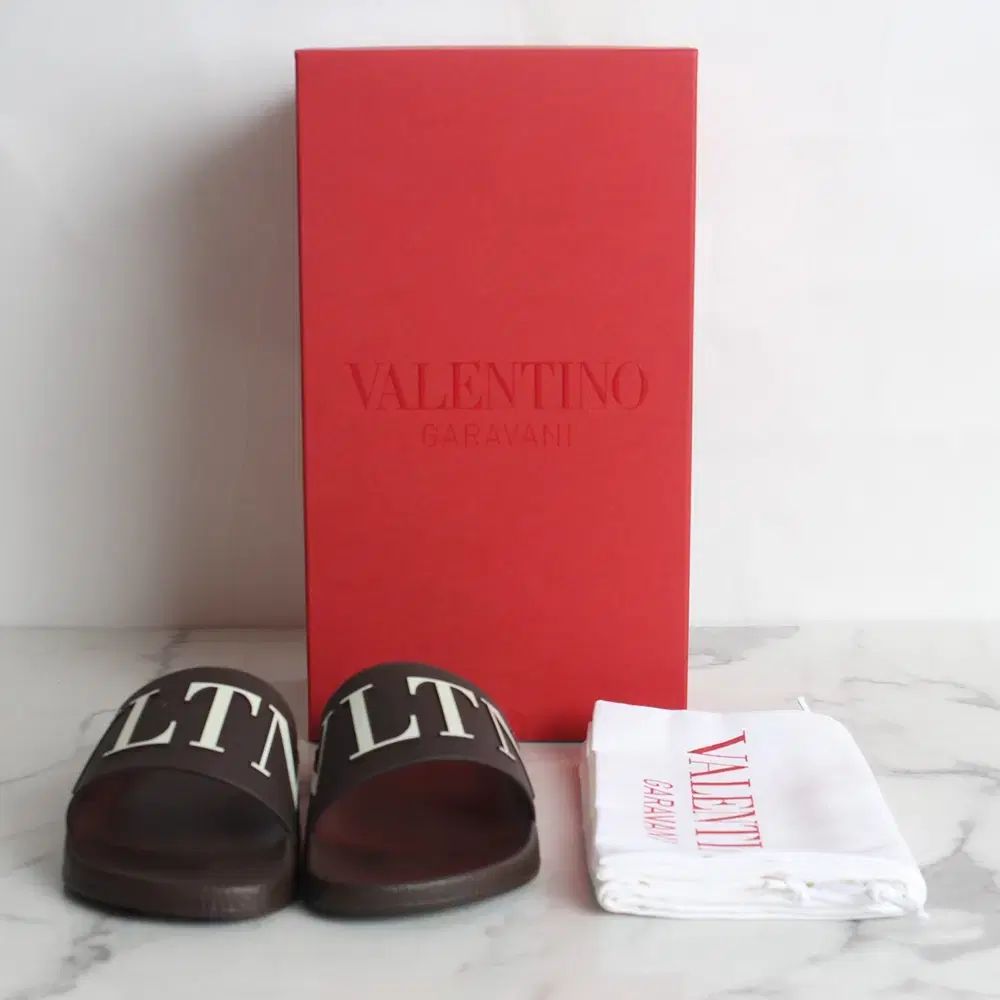 N級 Valentino VLTN ロゴ スライド スリッパ 39(240)
