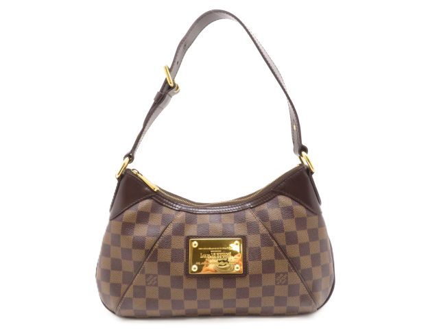 LOUIS VUITTON ルイ・ヴィトン バッグ テムズPM ダミエ ﾊﾞｯｸﾞ N48180 ショルダーバッグ ダミエキャンバス/ダミエ ブラウン レディース【中古】431