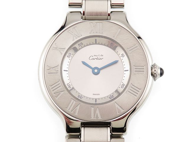 CARTIER　カルティエ　腕時計　マスト21　W10109T2 　ステンレススチール　シルバー文字盤　クオーツ　レディース【中古】【207】2143400240787　