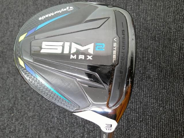 中古 フェアウェイウッド テーラーメイド SIM2 MAX/TENSEI BLUE TM50(JP)/R/15[9638]■松山店
