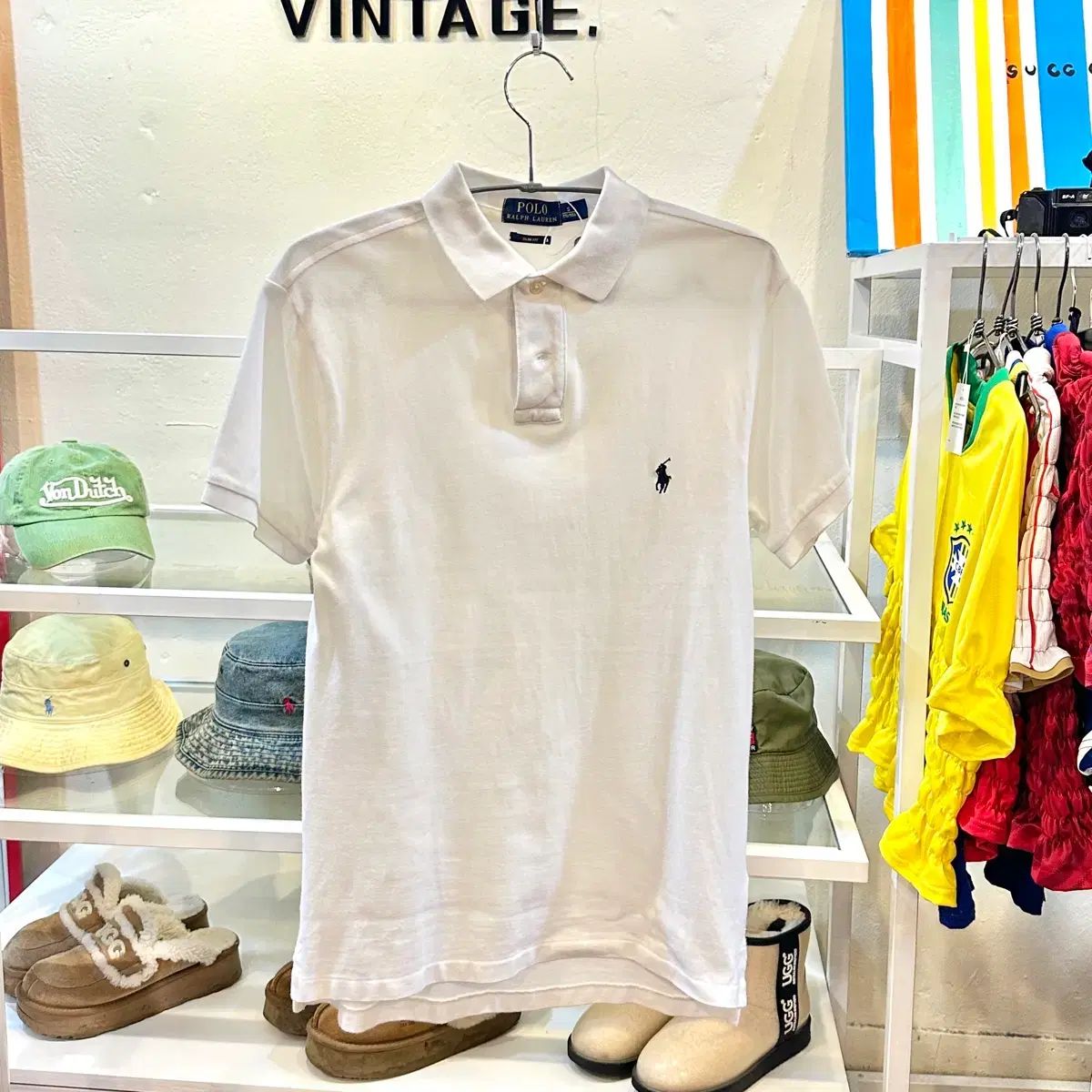 ポロラルフローレン 白 半袖 ポロTシャツ XS S