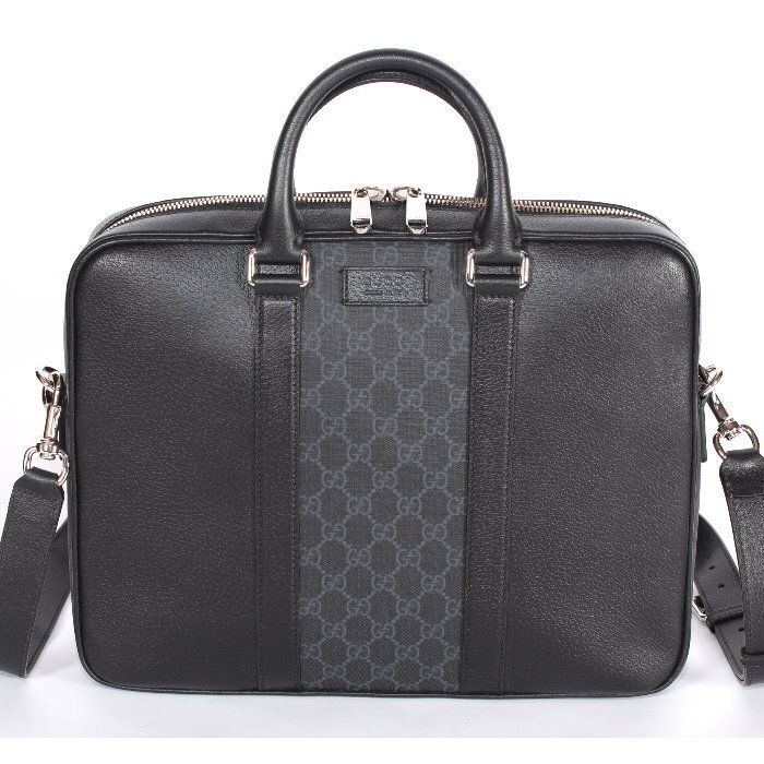 グッチ GUCCI GGスプリーム ミディアム ブリーフケース 795461 FACU5 1000 ブラック ショルダーバッグ 2WAY ハンドバッグ ショルダーバッグ ビジネスバッグ 書類かばん 通勤 通学 鞄 メンズ レディース ユニセックス【新品・本物】