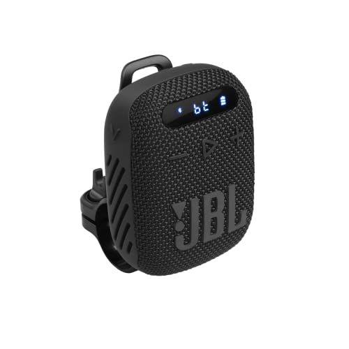 JBL WIND3 Bluetoothスピーカー 防水防塵/ハンズフリー通話/自転車取付/ワイドFMラジオ対応/USB Type-C充電/IP67 ブラック JBLWIND3JN caf5819b