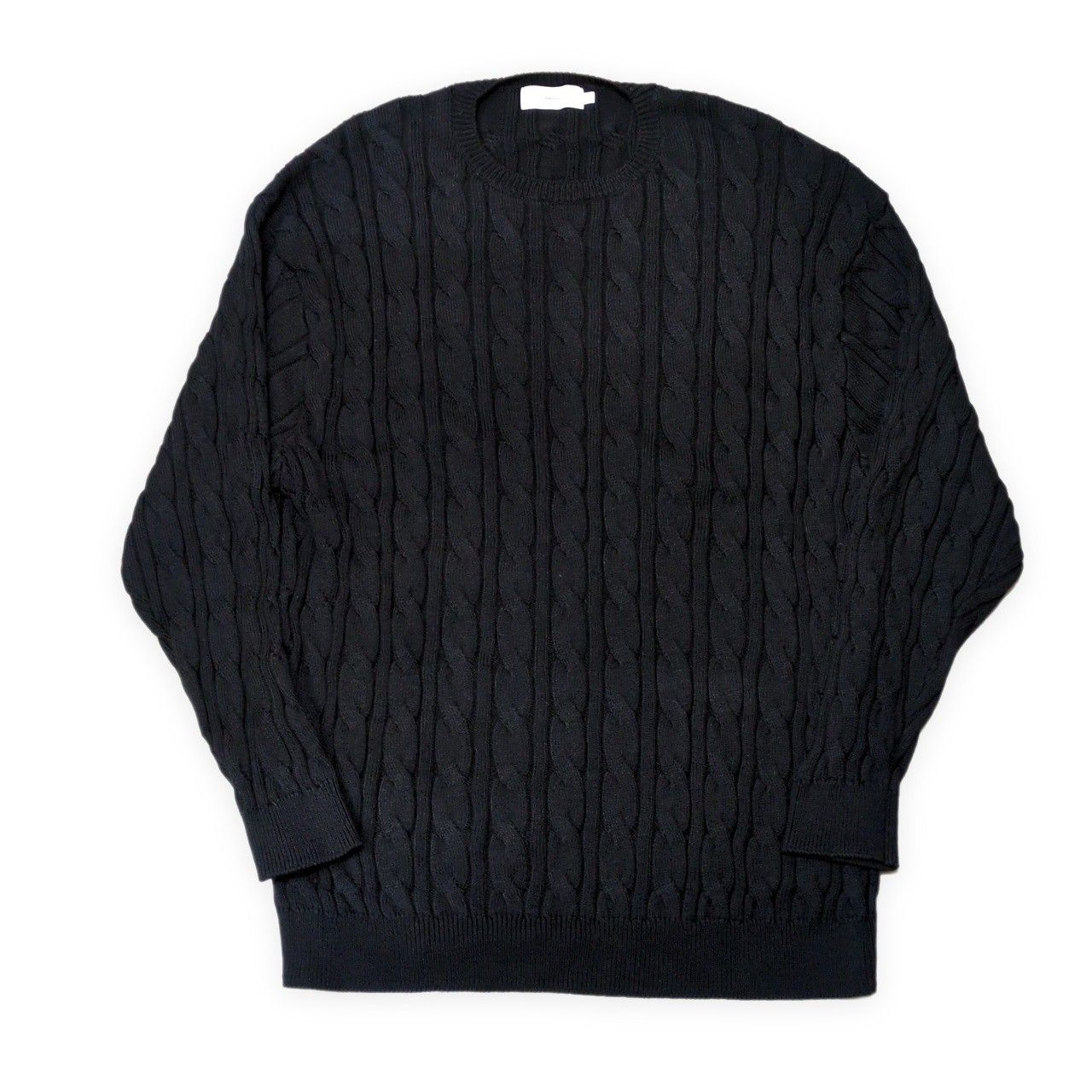 Graphpaper グラフペーパー 22SS Suvin Crew Neck Cable Knit ケーブル編ニットセーター クルーネック TOPS メンズ Size:2