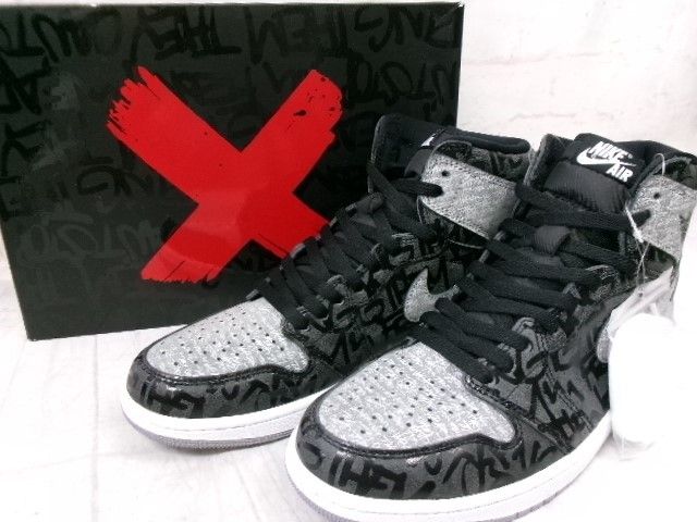 【中古】箱有 NIKE ﾅｲｷ ｽﾆｰｶｰ Air Jordan 1 High OG 555088-036 ﾌﾞﾗｯｸ/ｸﾞﾚｰ 27.5cm 991886109
