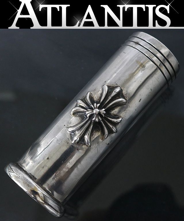 CHROME HEARTS 銀座店 クロムハーツ ダブル CHプラス シリンダー テーブルライターケース メンズ シルバー SV925 103227
