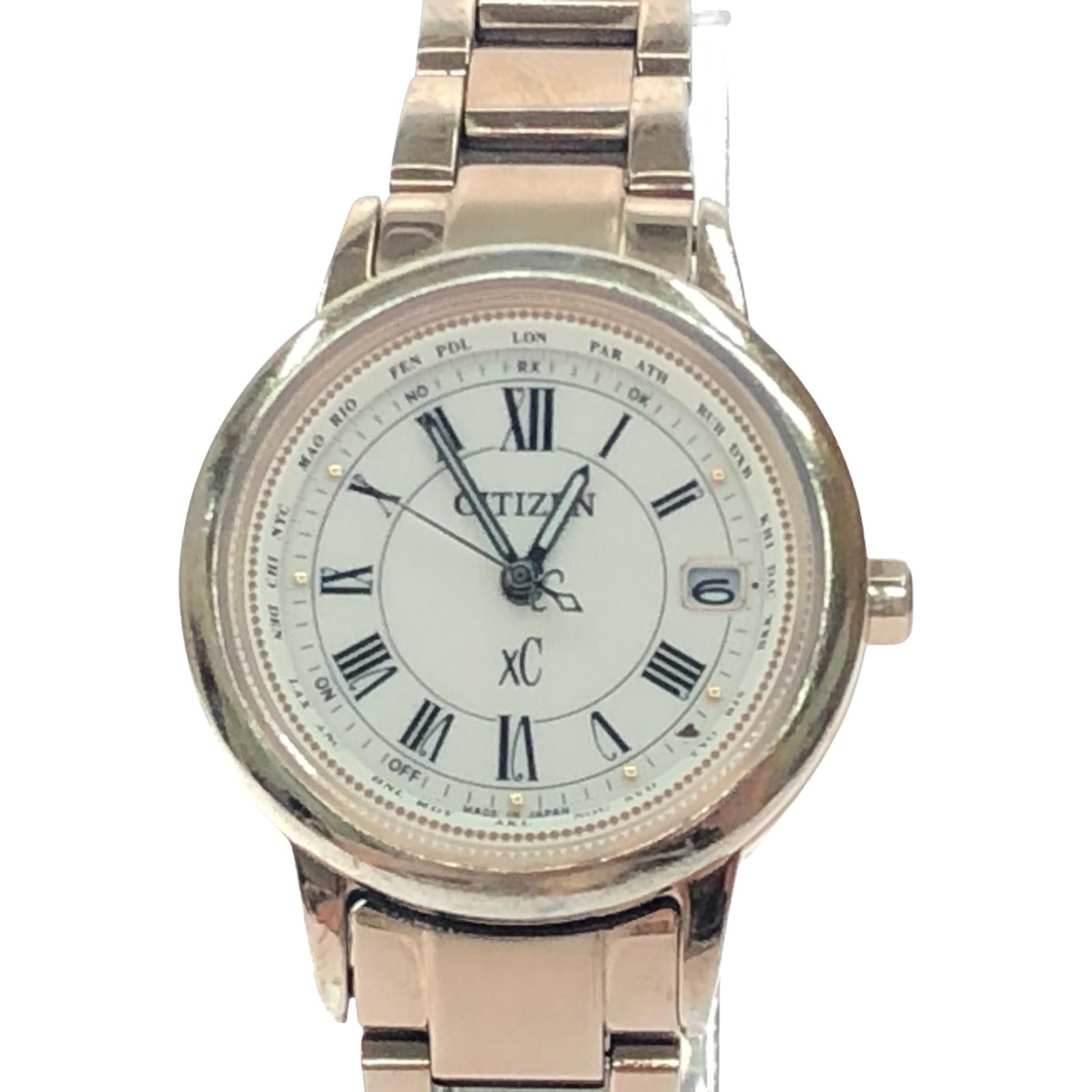 CITIZEN シチズン レディース腕時計 電波ソーラー XC ハッピーフライト チタン H240-T022740