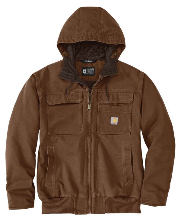 カーハート メンズ アウター ジャケット・ブルゾン Carhartt Mens Full Swing Duck Active Jacket Reduck レッド