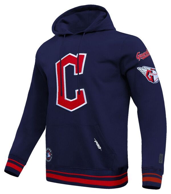 プロスタンダード メンズ アウター パーカー・スウェット フリース Pro Standard Mens Cleveland Guardians Fleece Pullover Hoodie Navy ネイビー