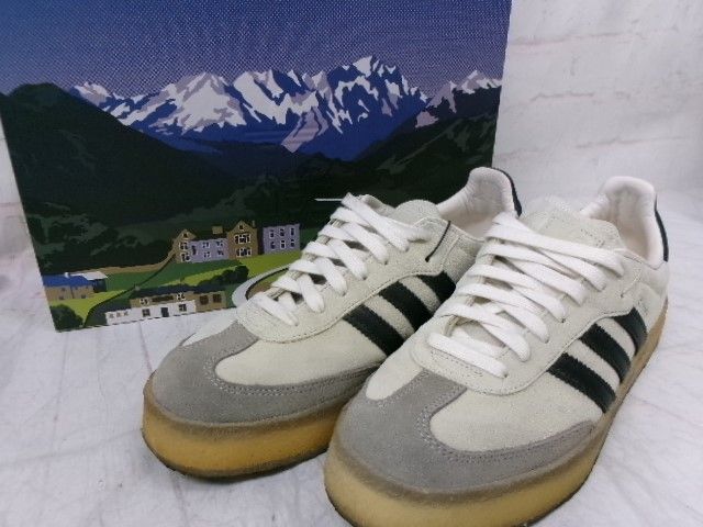 【中古】箱有 adidas ｱﾃﾞｨﾀﾞｽ ｽﾆｰｶｰ ×Ronnie Fieg ×Clarks 8th Street SAMBA Kithmas IE4033 ﾍﾞｰｼﾞｭ 28.5cm 991914667