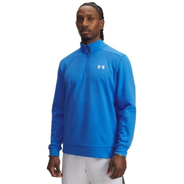 アンダーアーマー メンズ アウター パーカー・スウェット フリース Under Armour Mens Armour Fleece 14 Zipullover Blue AtlantisWhite ホワイト