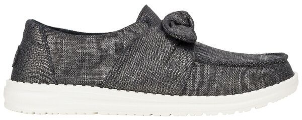 ヘイデュード レディース シューズ スニーカー Hey Dude Womens Wendy Bow Shimmer Shoes Black ブラック