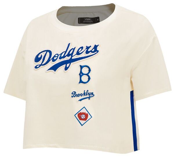 プロスタンダード レディース トップス Tシャツ Pro Standard Womens Brooklyn Dodgers Retro Boxy TShirt Cream クリーム