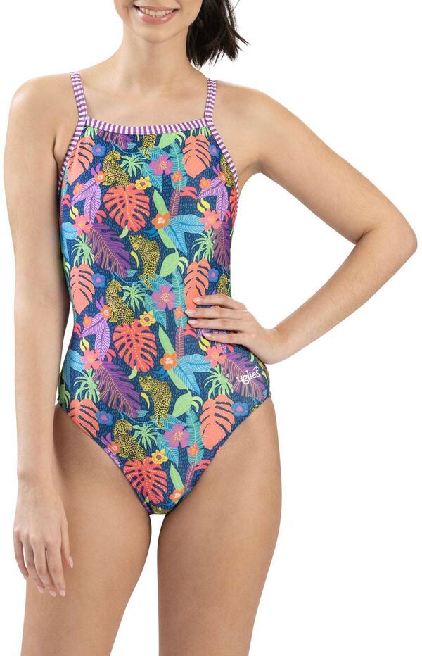 ドルフィン レディース 水着 上下セット プリント Dolfin Womens Uglies Jungle Jam Printed One Piece Swimsuit Jungle Jam