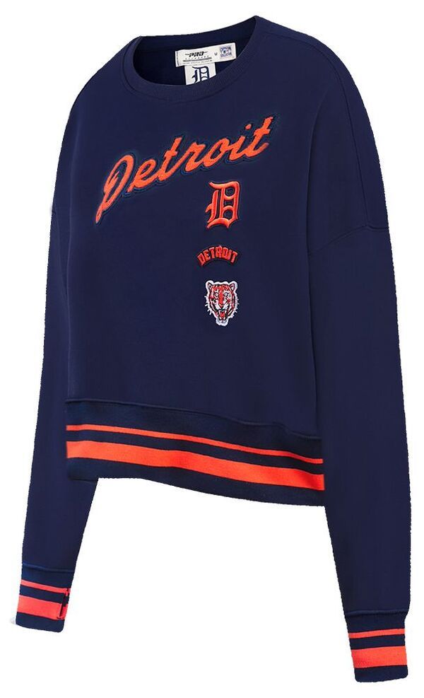 プロスタンダード レディース アウター パーカー・スウェット クルーネック シャツ フリース Pro Standard Womens Detroitigers Retro Fleece Crew Neck Sweatshirt Navy ネイビー 16,086円