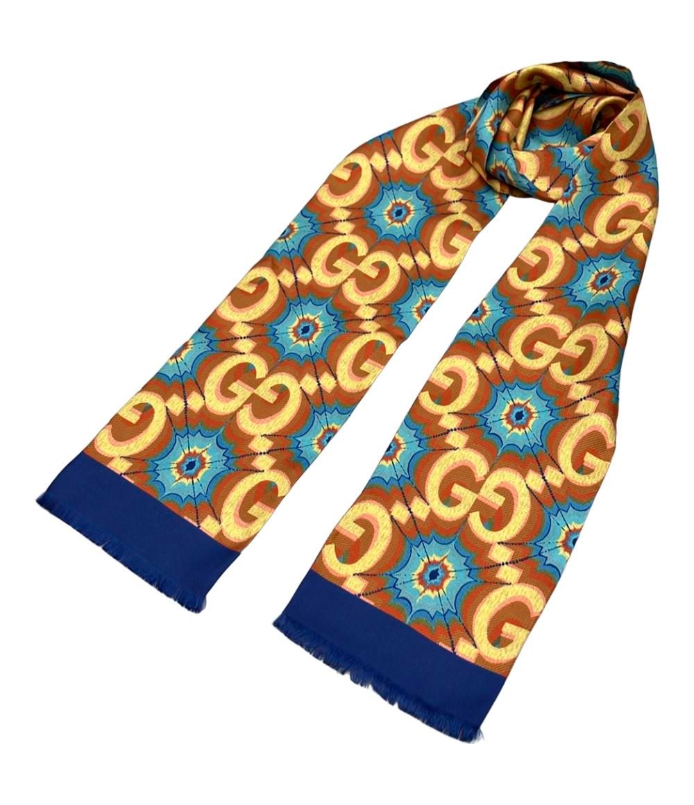 美品 グッチ スカーフ シルク100% 100th Anniversary Limited Edition Scarf 692032 レディース メンズ GUCCI