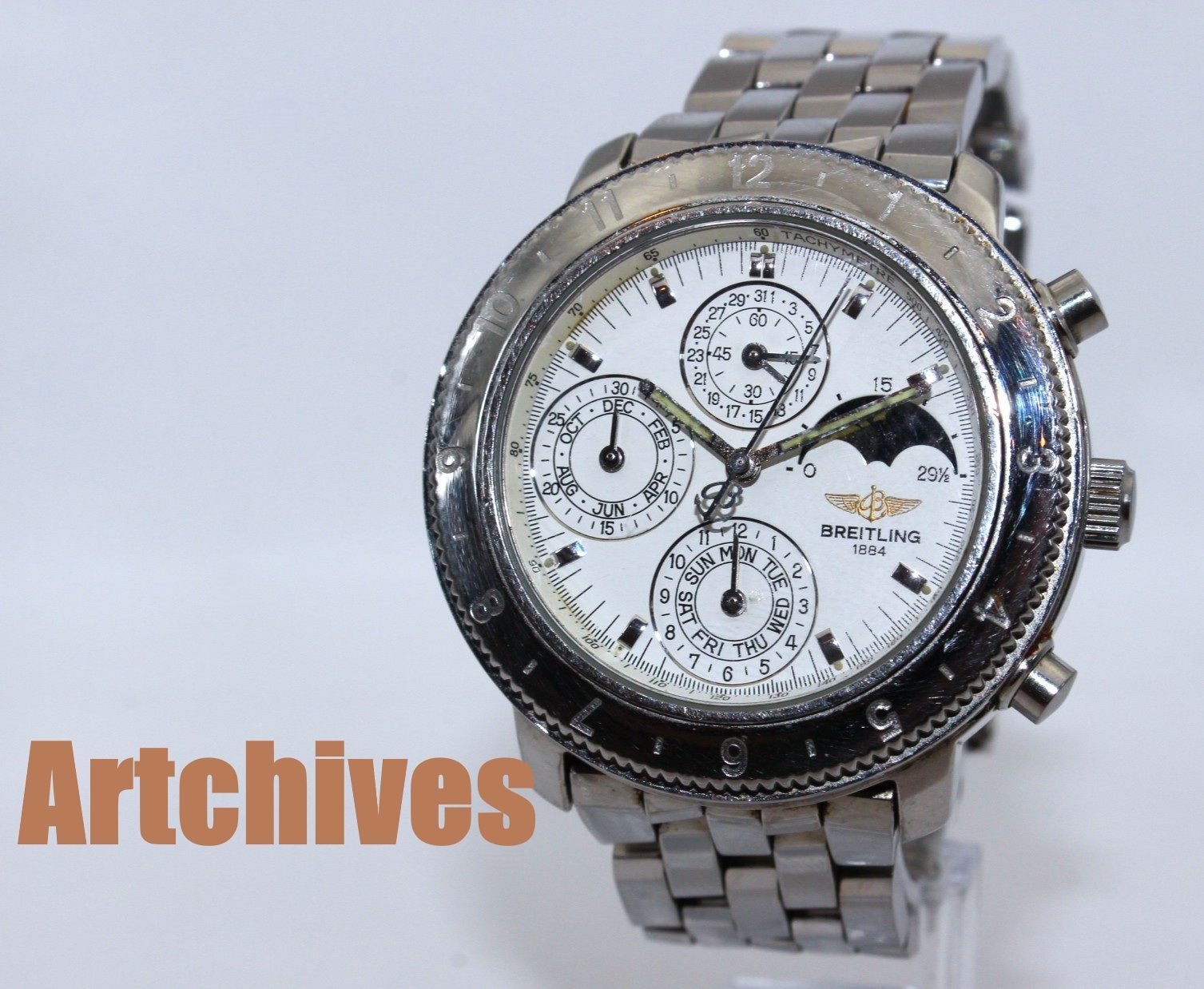 『VRW-1824』☆時計☆BREITLING (ブライトリング)☆A19406☆アストロマット クロノグラフ☆W文字盤 メンズ 自動巻き 稼働品☆