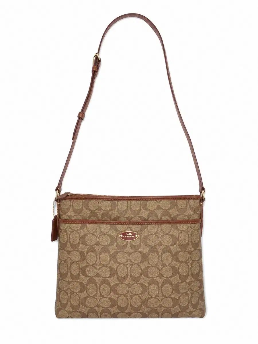 COACH シグネチャー クロスバック ブラウン
