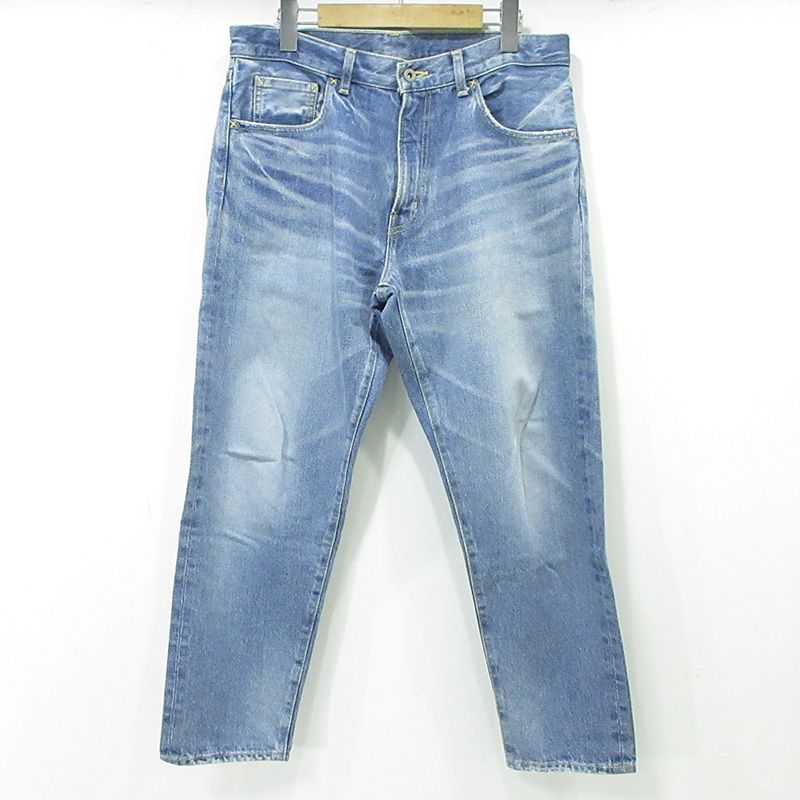 【三重本店】 中古 Ron Herman | ロンハーマン USED加工ジップフライデニムパンツ ダメージ加工 2520600122 ブルー インディゴ サイズ:M 【107】