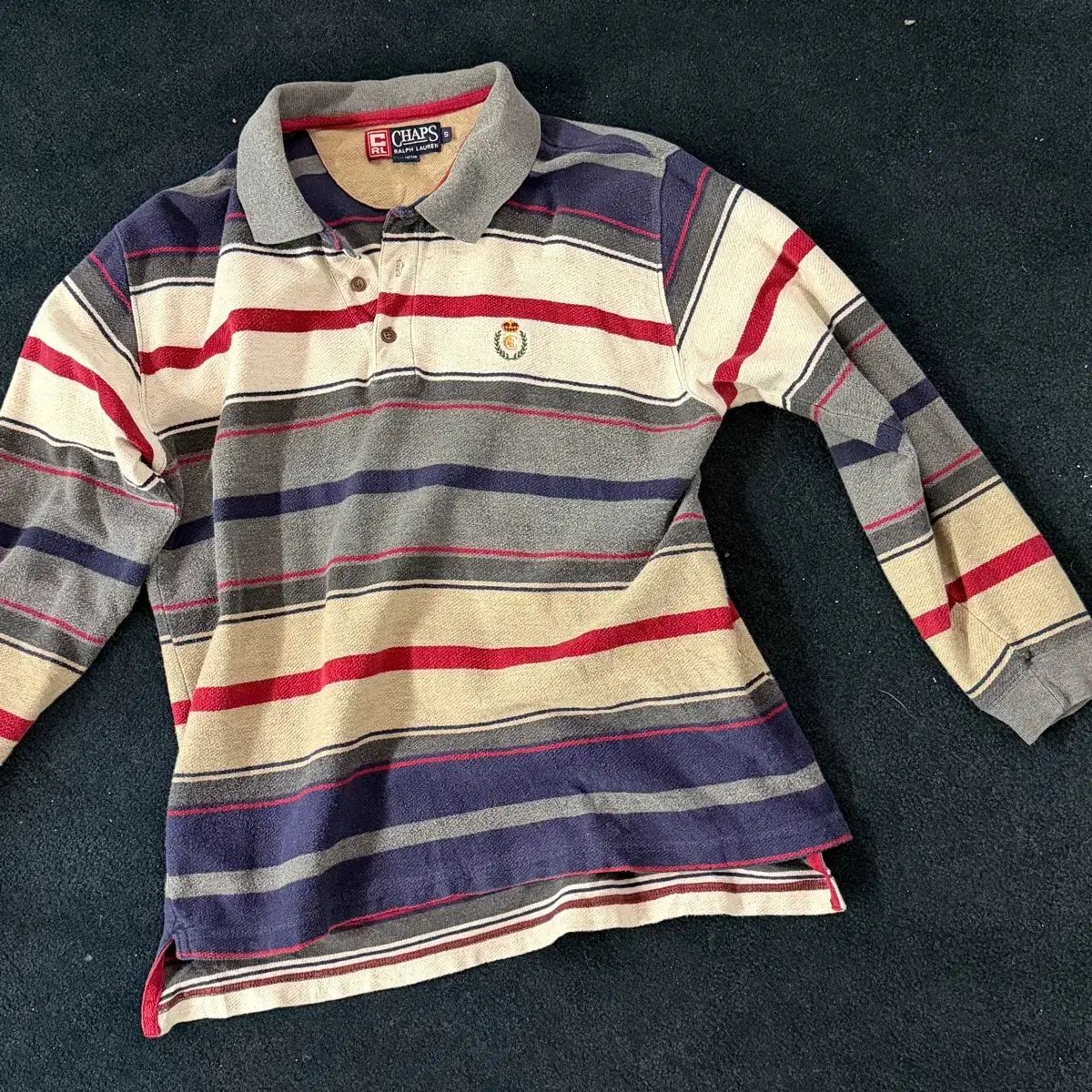 S CHAPS Ralph Lauren 長袖 カラーTシャツ