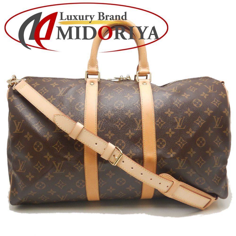 LOUIS VUITTON ルイヴィトン モノグラム キーポルバンドリエール45 M41418 ボストンバッグ ブラウン レディース /253798【中古】