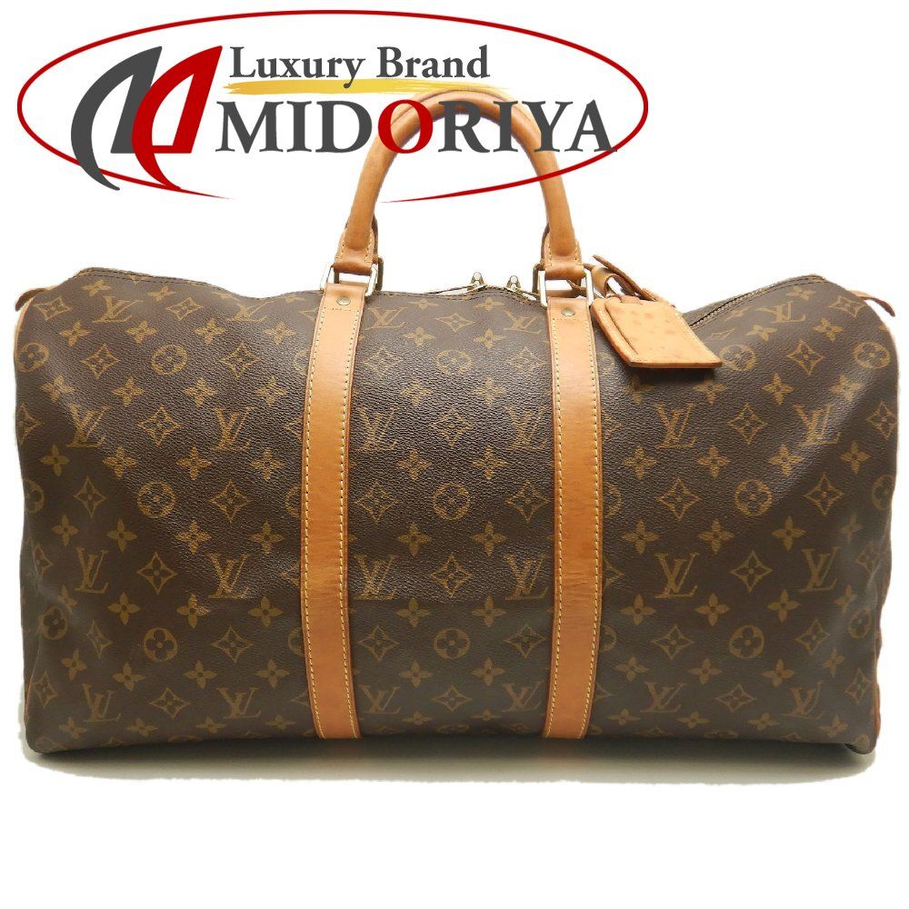 LOUIS VUITTON ルイヴィトン モノグラム キーポル50 M41426 ボストンバッグ ブラウン レディース /253799【中古】