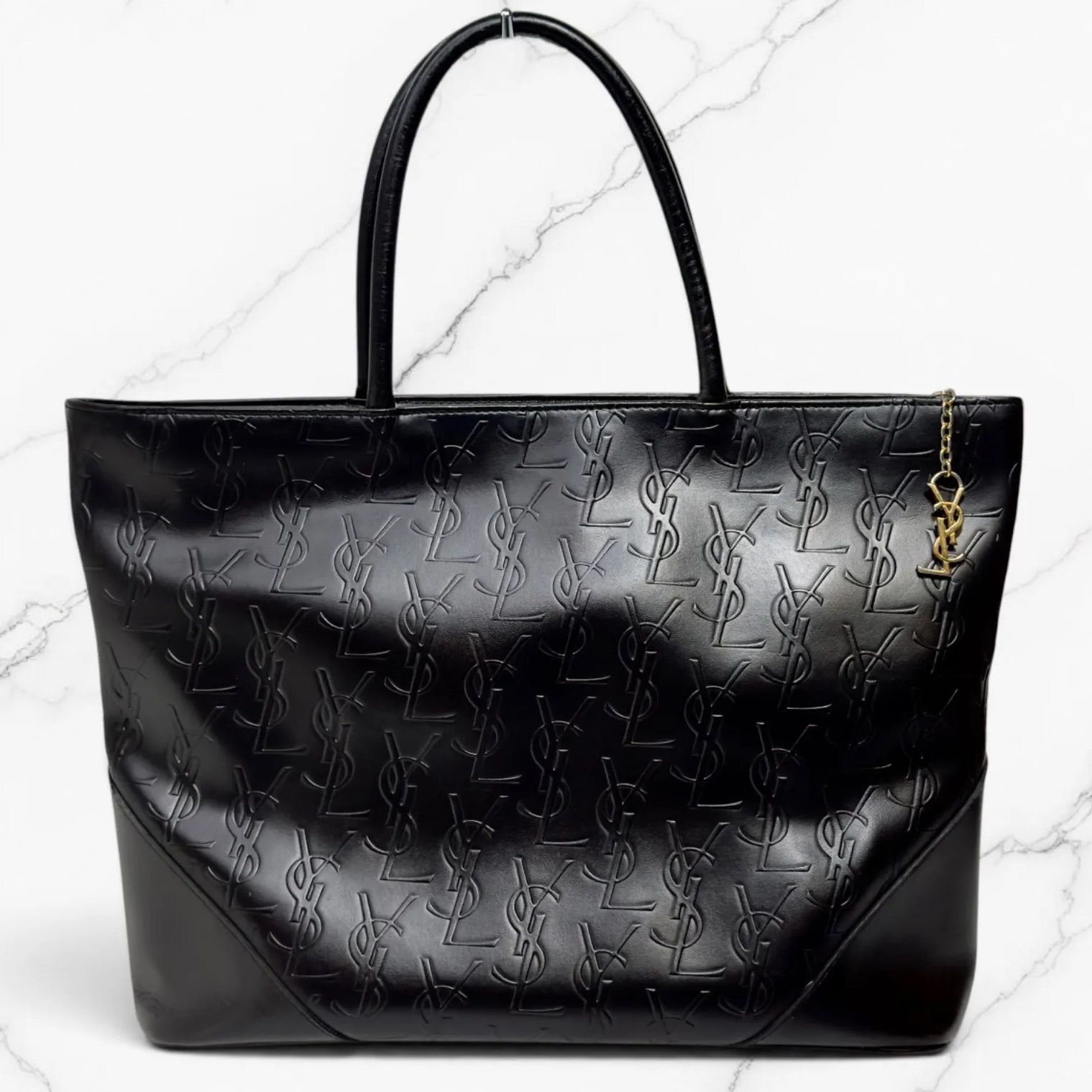 希少 Yves Saint Laurent イヴサンローラン モノグラム カサンドラ 総 